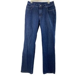 Lee Rider Jeans Womens Size 14 L High Rise Dark Wash Denim Boot Pockets‎